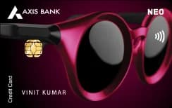Axis Bank Neo Credit Card — Axis Bank Lifetime free credit card